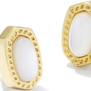 Kendra Scott Mini Ellie Gold Stone Earrings